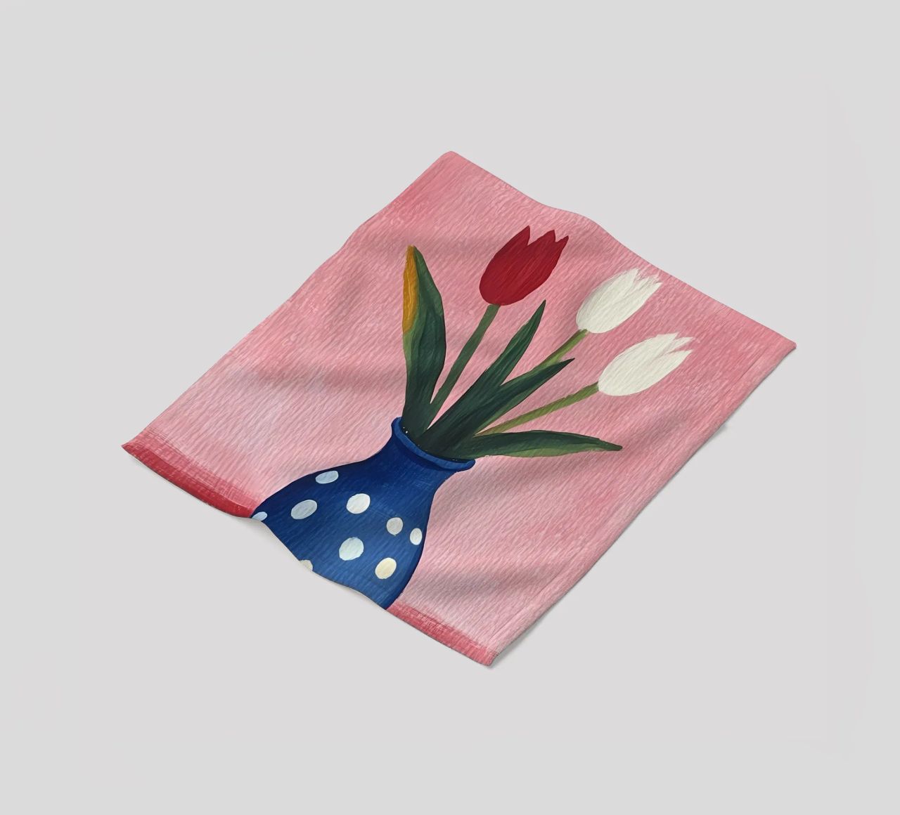 Tulipani carini in vaso coperta in pile da Olga Wildrose