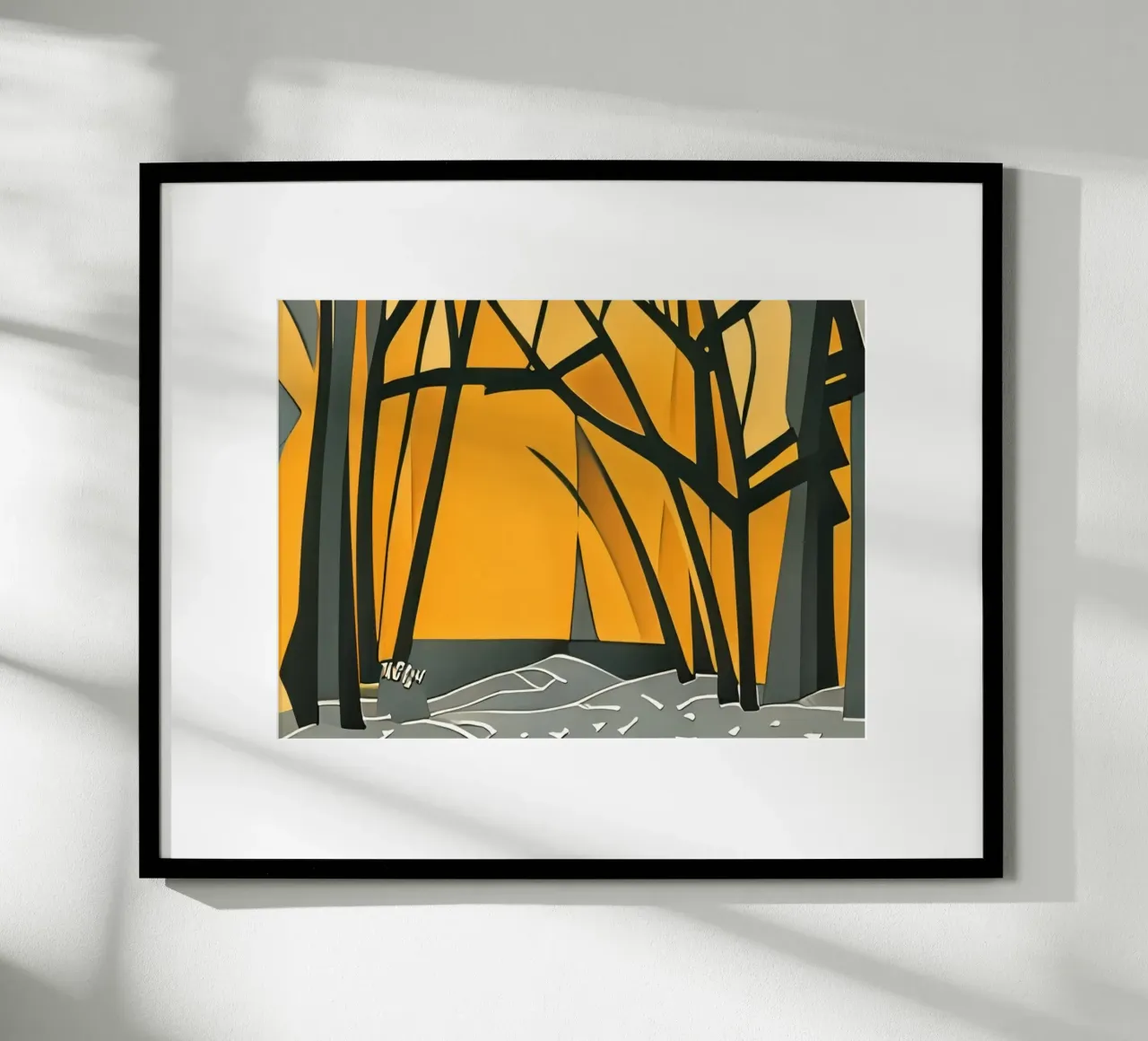 Excursion_hike_in_the_forest_2 hahnemühle by Abstract Art by LK