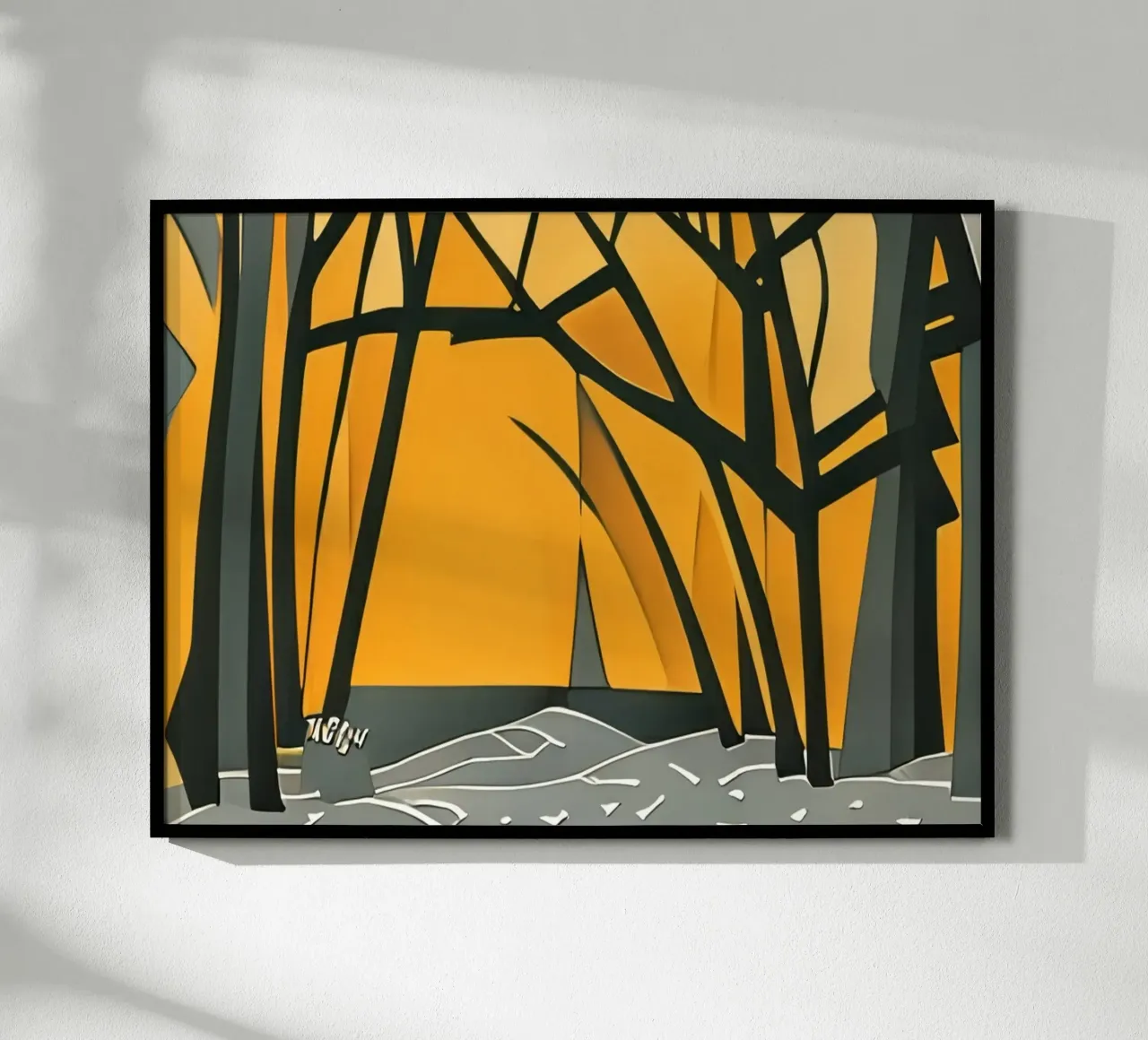 Excursion_hike_in_the_forest_2 hahnemühle by Abstract Art by LK