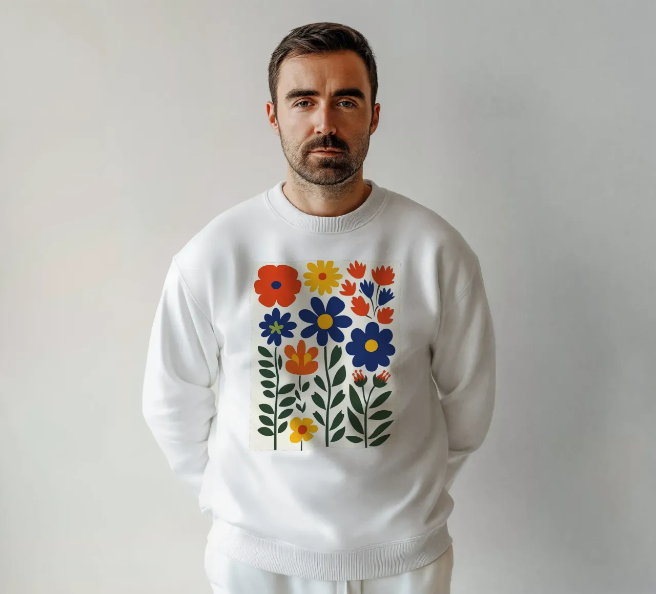 Fiori popolari colorati felpa da IamHomeStudio