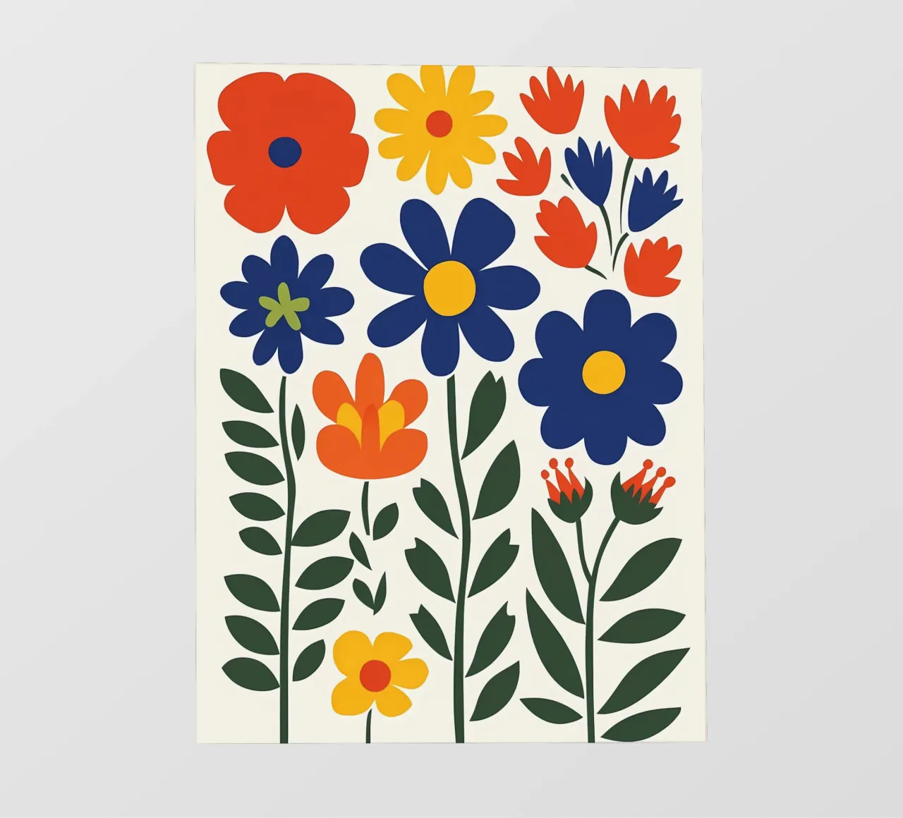 Fiori popolari colorati telo in pvc da IamHomeStudio