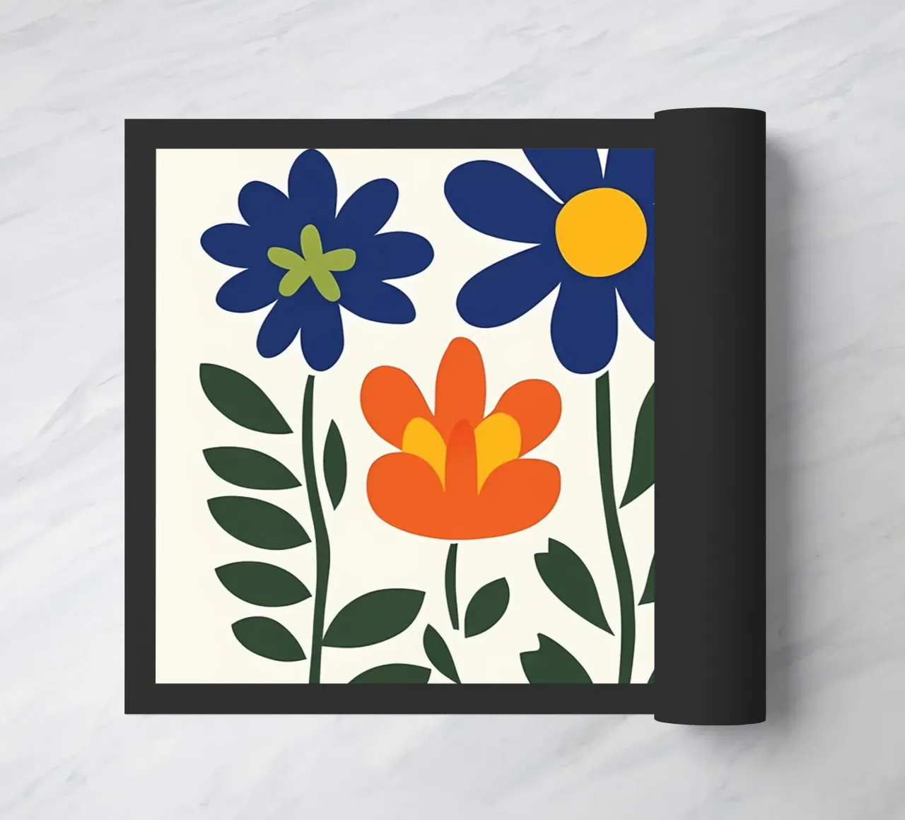 Fiori popolari colorati zerbino da IamHomeStudio