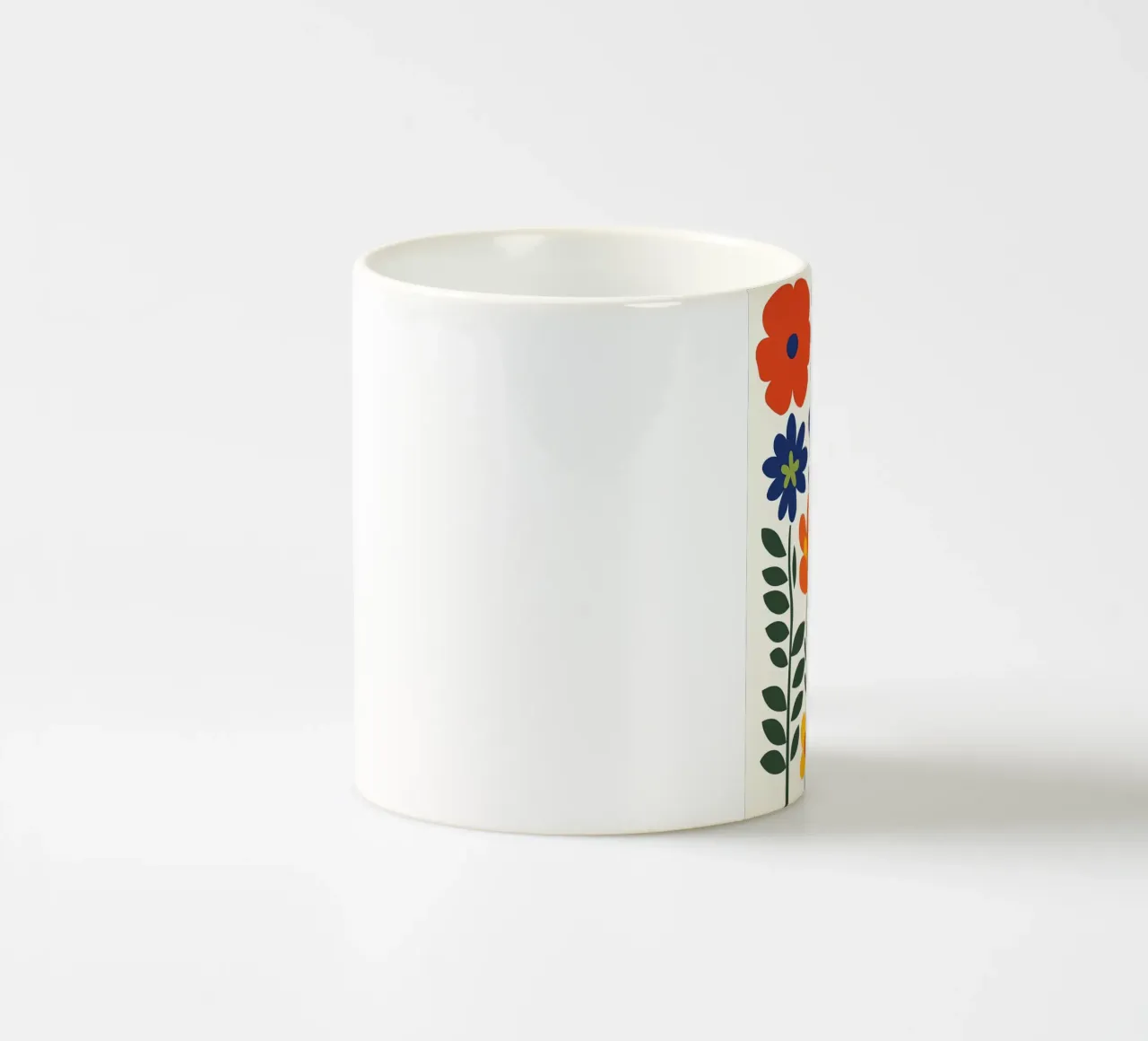 Fiori popolari colorati tazza in ceramica da IamHomeStudio