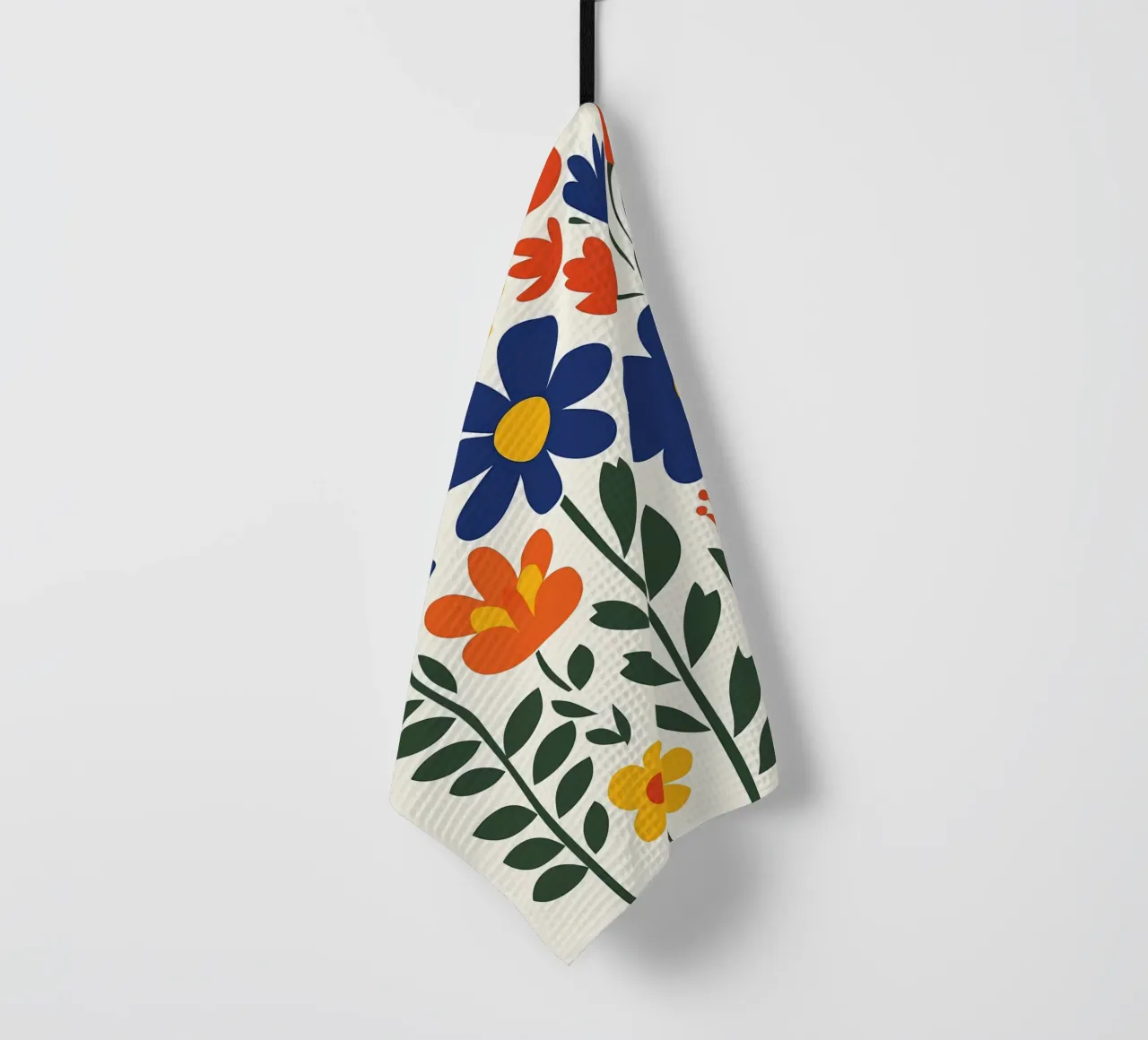 Fiori popolari colorati canovaccio da cucina da IamHomeStudio