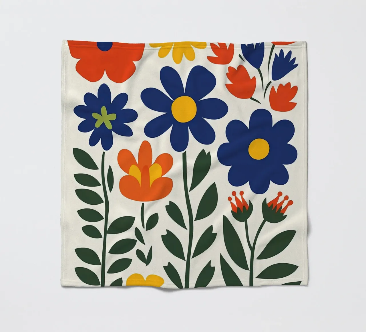 Fiori popolari colorati coperta in pile da IamHomeStudio