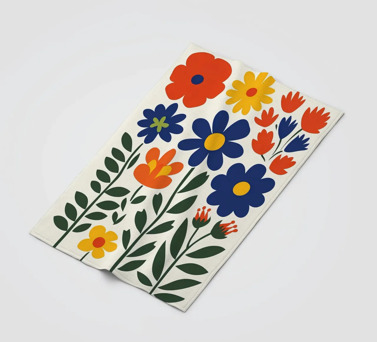 Fiori popolari colorati coperta in pile da IamHomeStudio