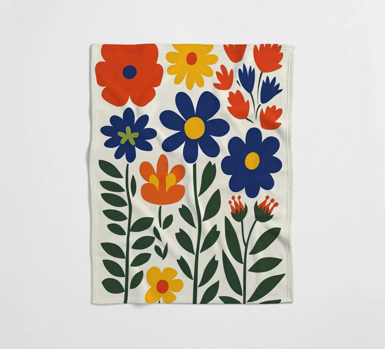 Fiori popolari colorati coperta in pile da IamHomeStudio