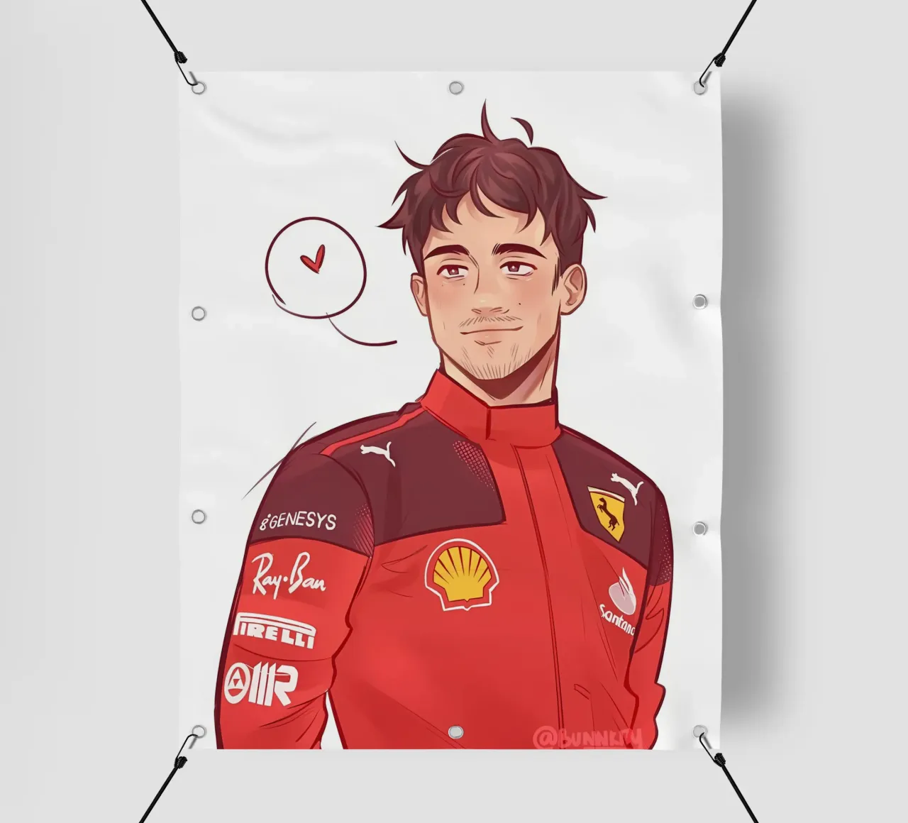 Charles Leclerc telo in pvc da mitaco