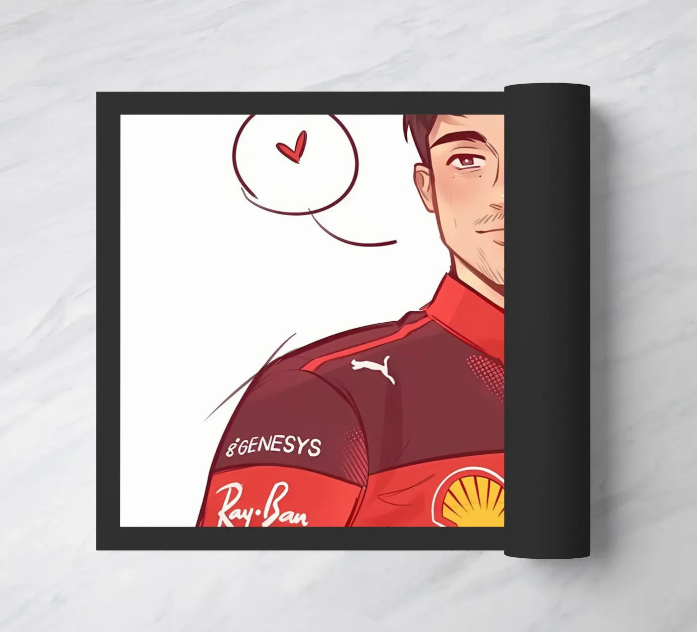 Charles Leclerc doormat by mitaco