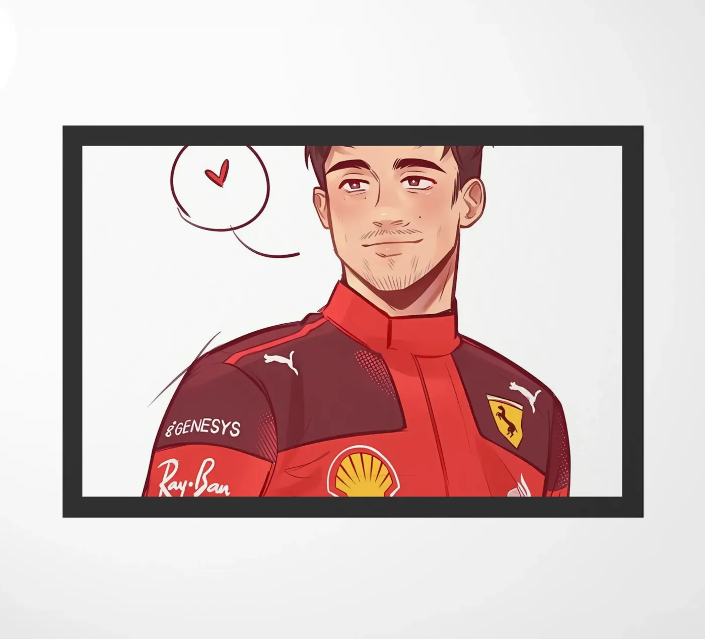 Charles Leclerc doormat by mitaco