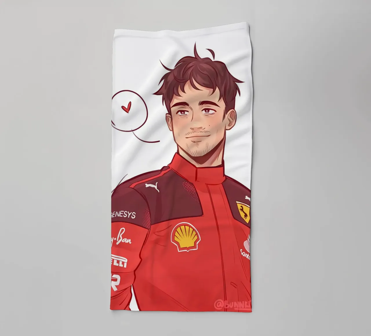 Charles Leclerc asciugamano da bagno da mitaco