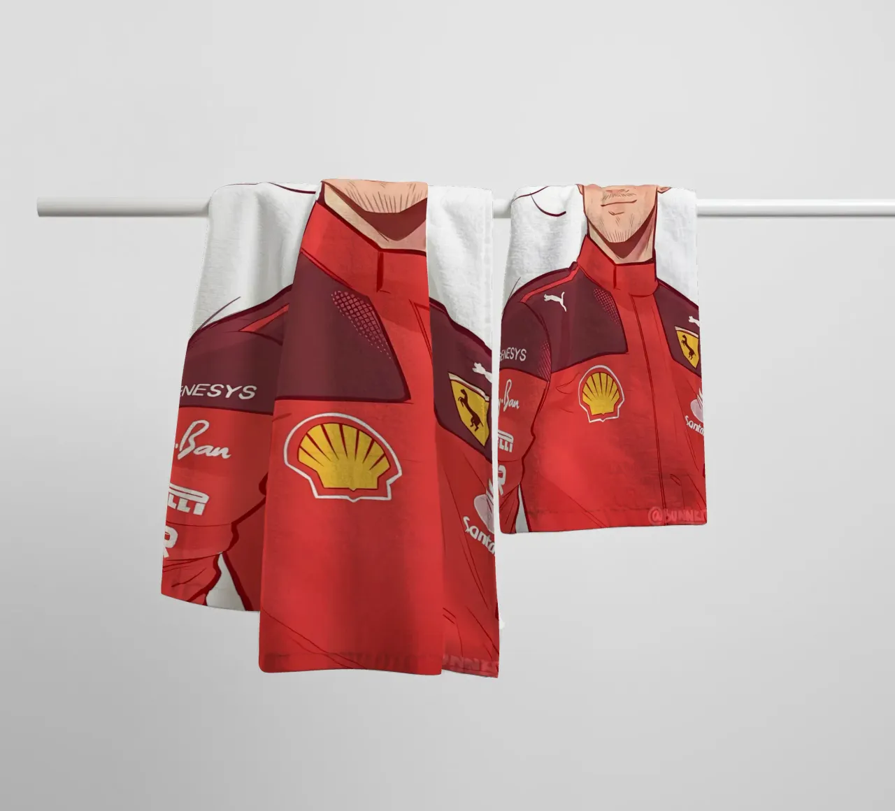 Charles Leclerc asciugamano da bagno da mitaco