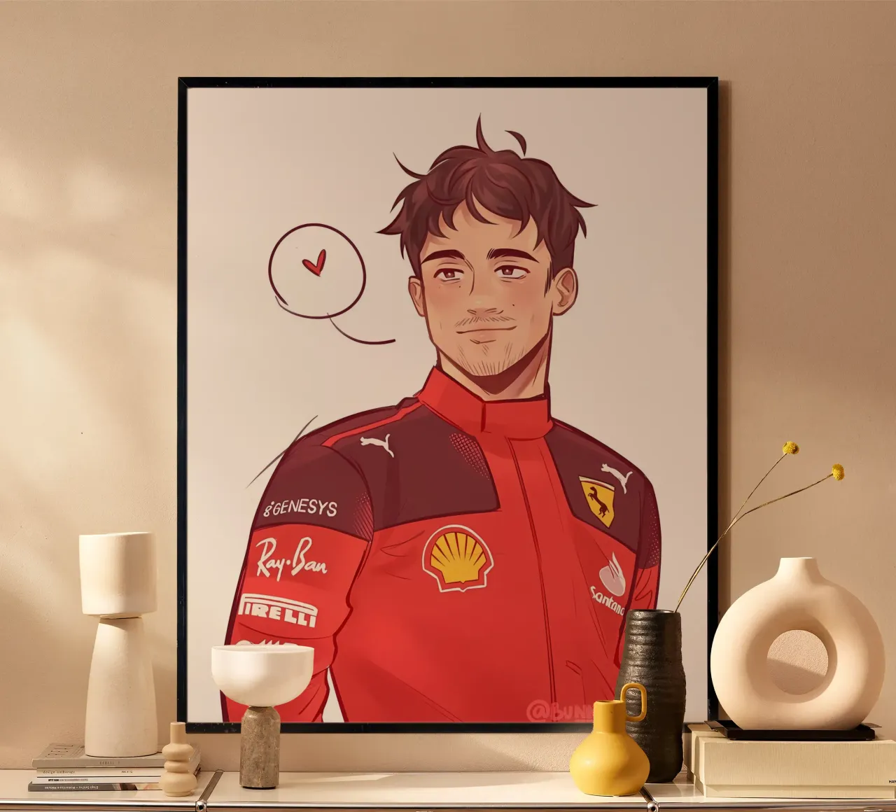 Charles Leclerc poster da mitaco