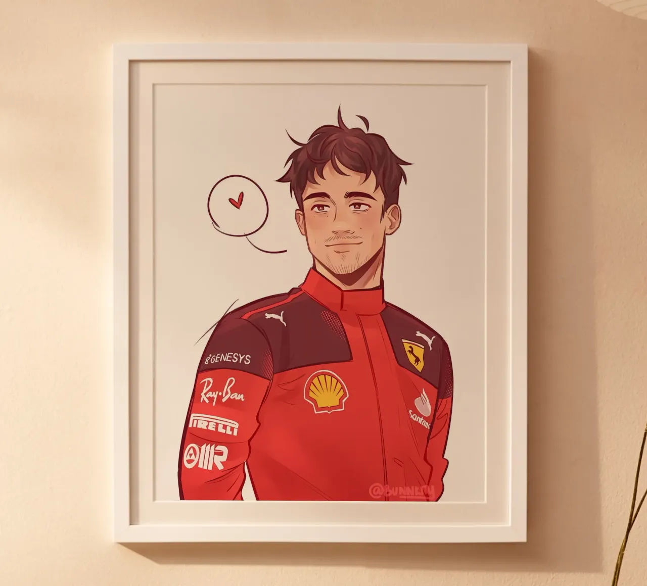 Charles Leclerc poster da mitaco