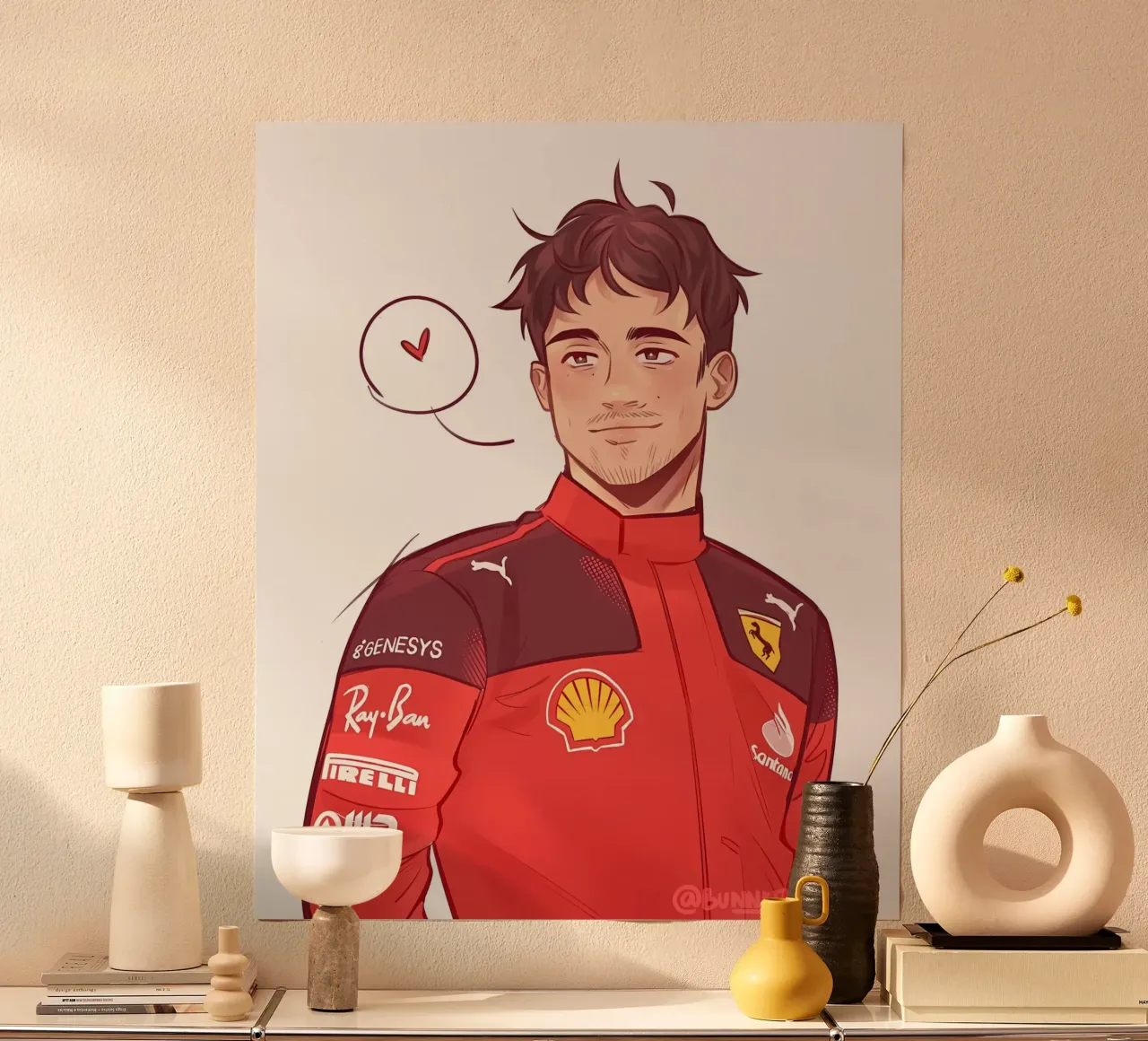 Charles Leclerc poster da mitaco