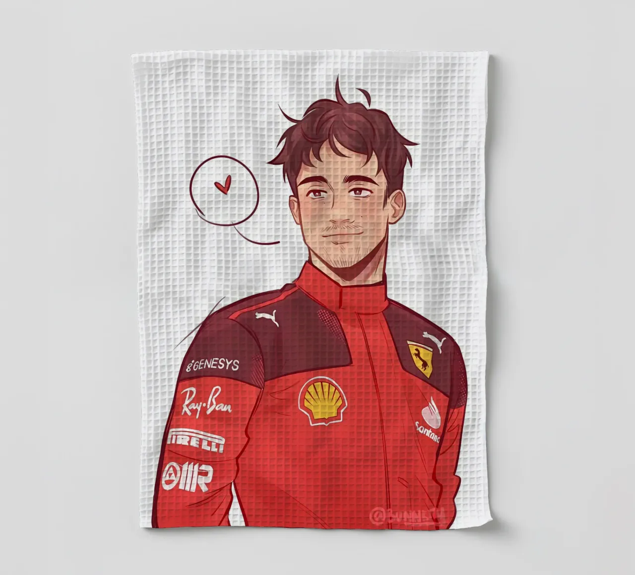 Charles Leclerc canovaccio da cucina da mitaco