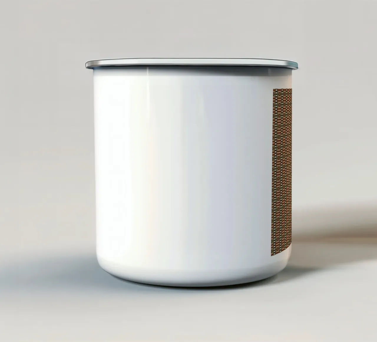 Modello geometrico psichedelico senza cuciture 2 tazza in smalto da Little Dean