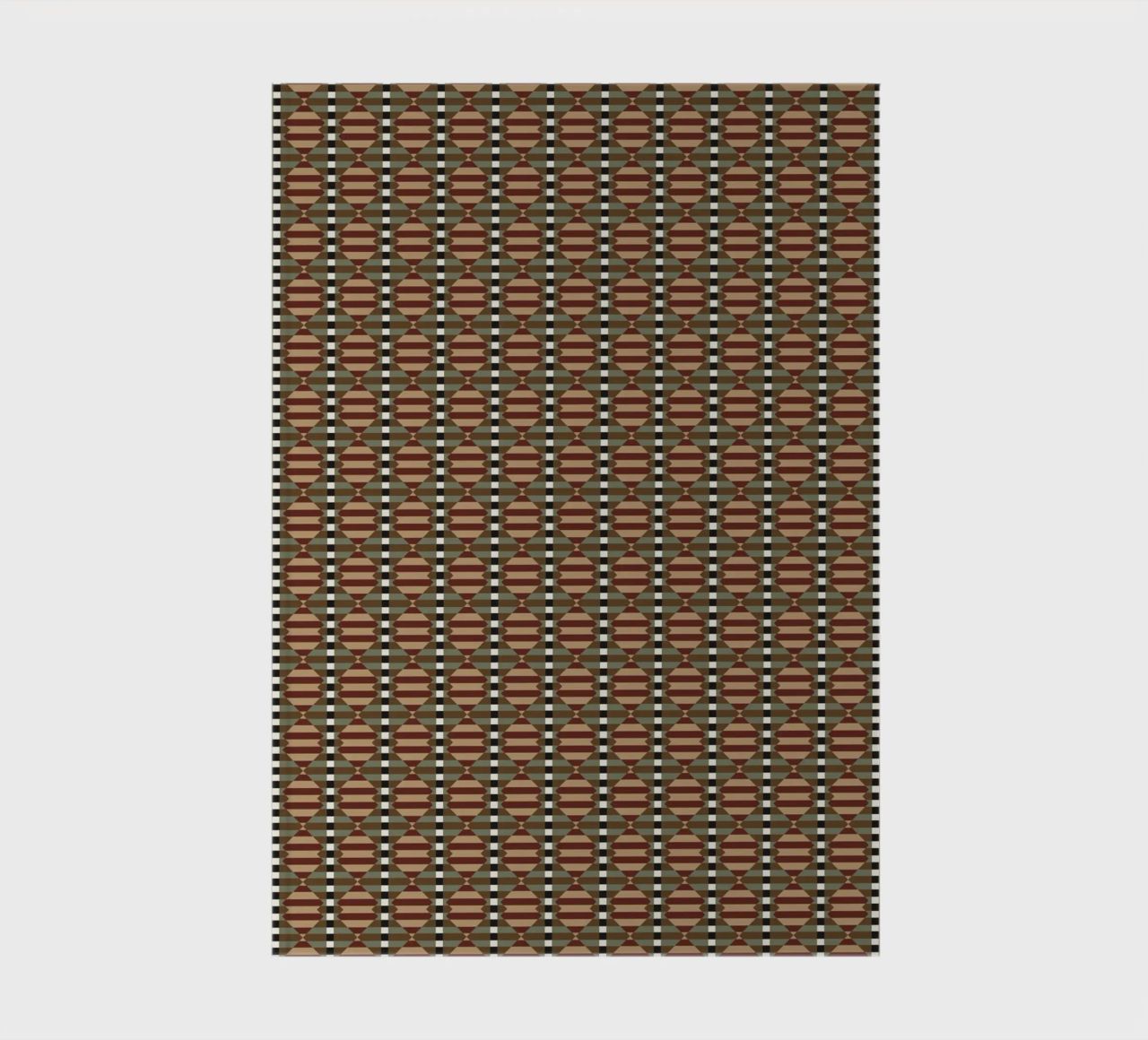 Psychedelic seamless geometric pattern 2 notebook by Little Dean