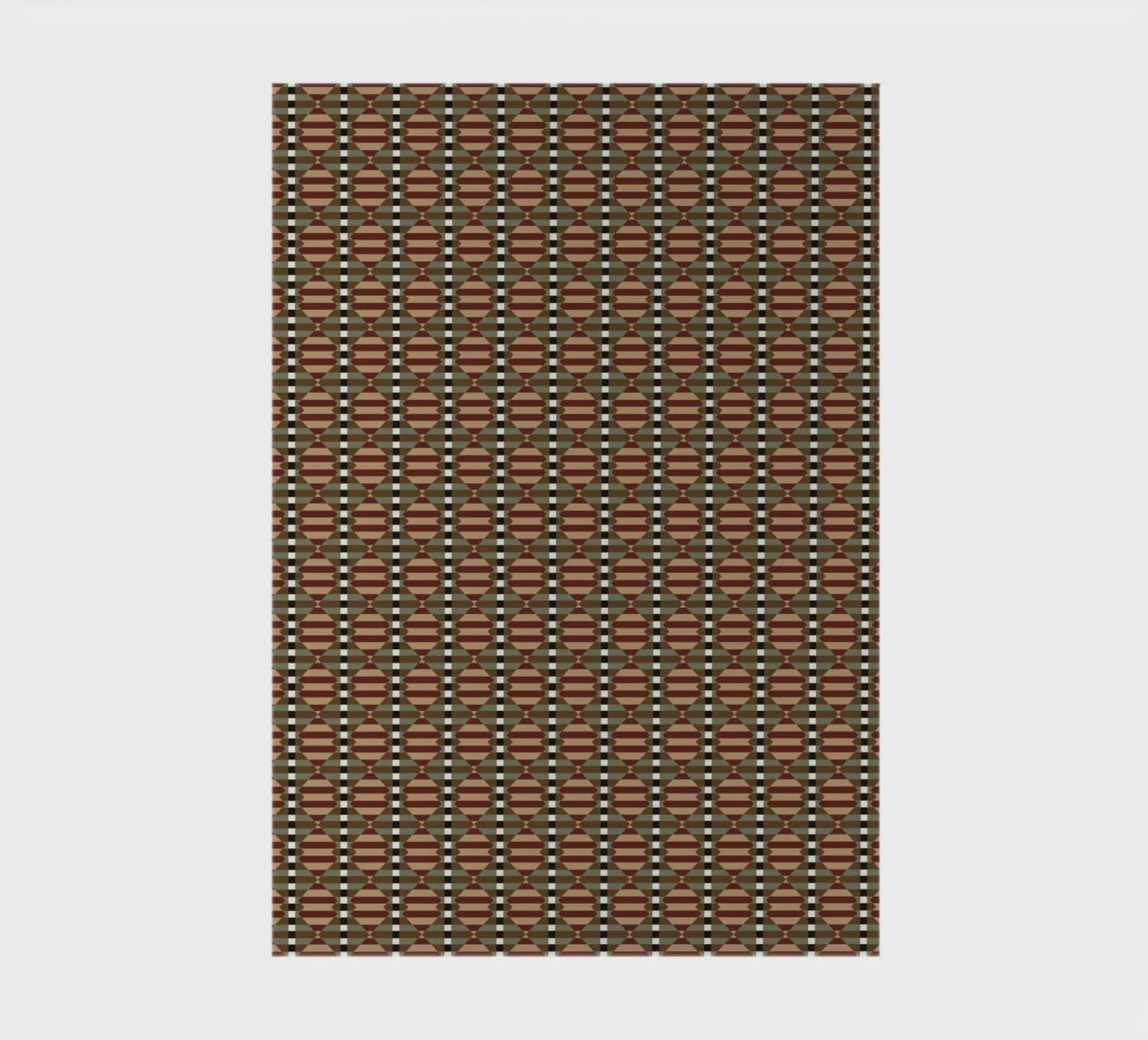 Psychedelic seamless geometric pattern 2 notebook by Little Dean