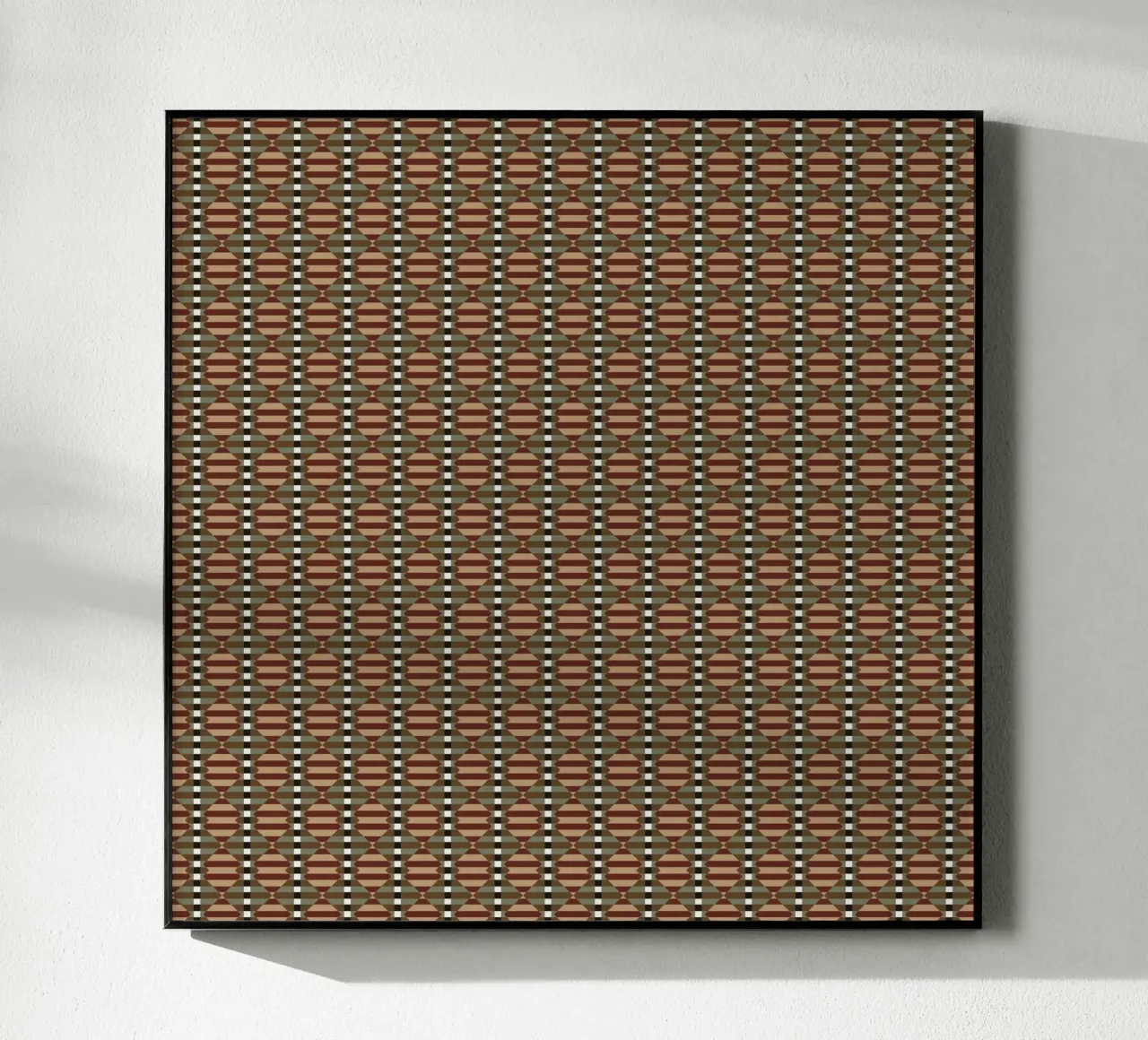 Psychedelisch naadloos geometrisch patroon 2 acryl van Little Dean