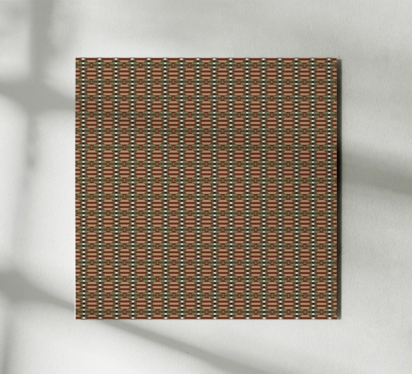 Modello geometrico psichedelico senza cuciture 2 pannello forex da Little Dean