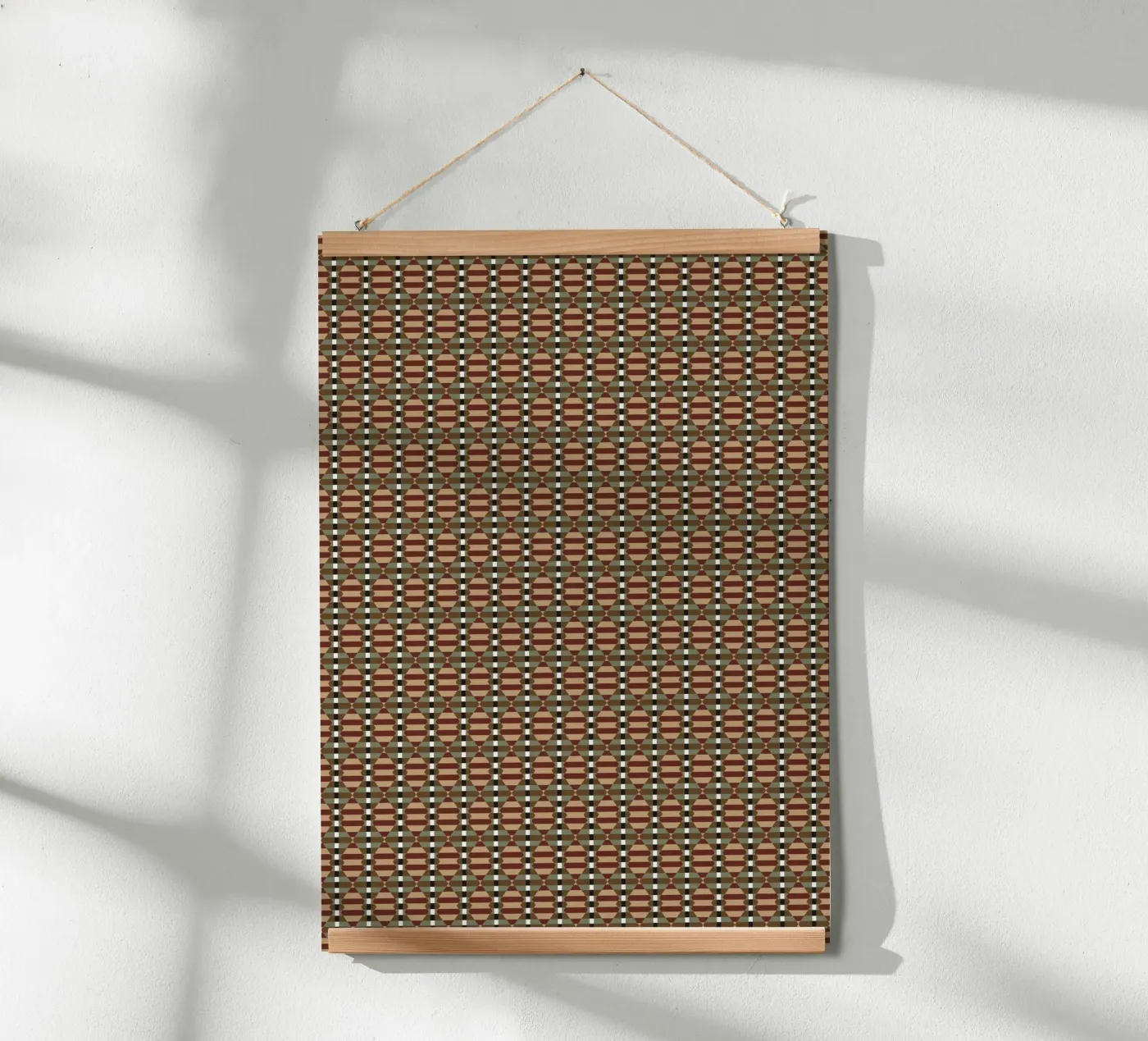 Psychedelic seamless geometric pattern 2 poster by Little Dean