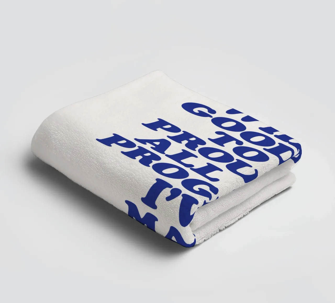 What a Good Day to Be Proud of All the Progress I've Made towel by THE MOTIVATED TYPE