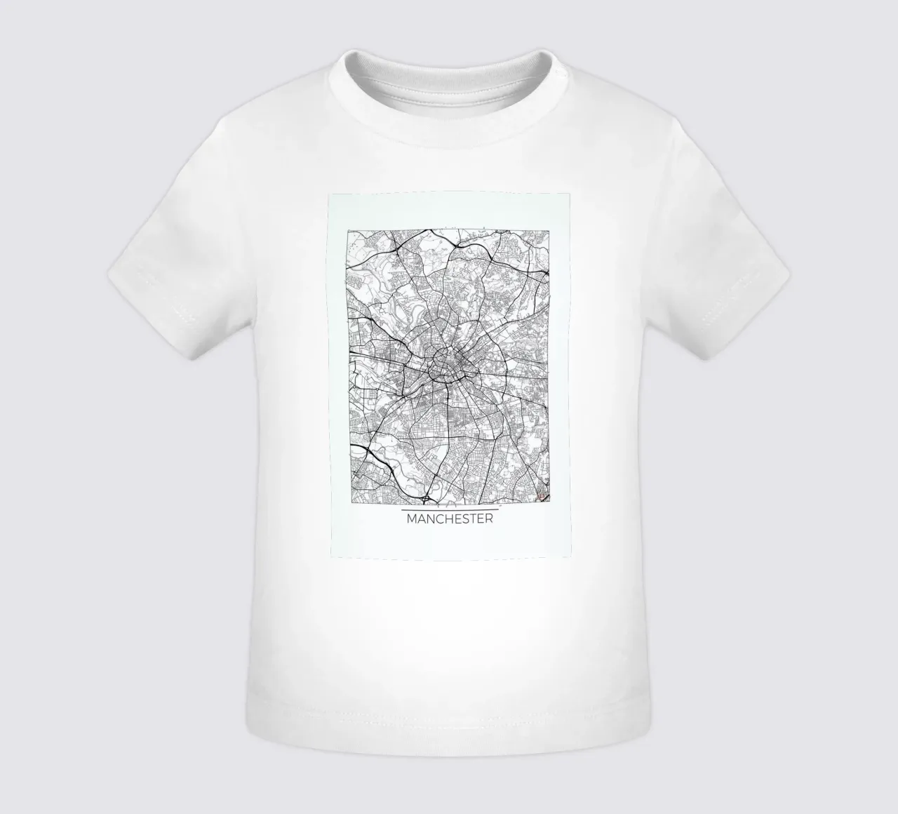 Manchester Minimal camiseta de bebé de Hubert Roguski