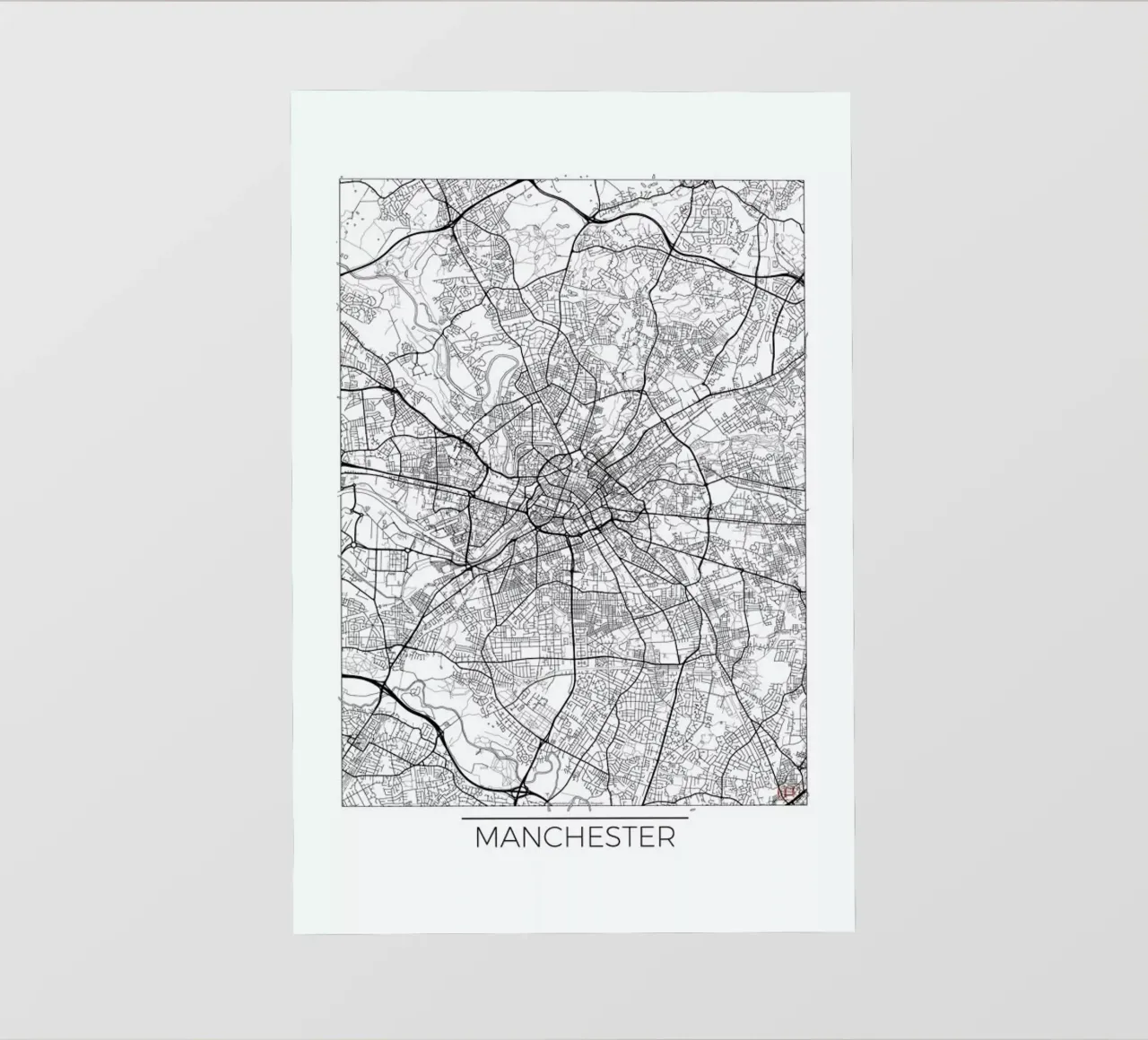 Manchester Minimal lonas publicitarias de Hubert Roguski