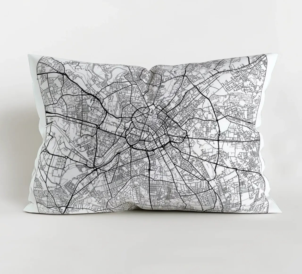 Manchester Minimal Kissen von Hubert Roguski