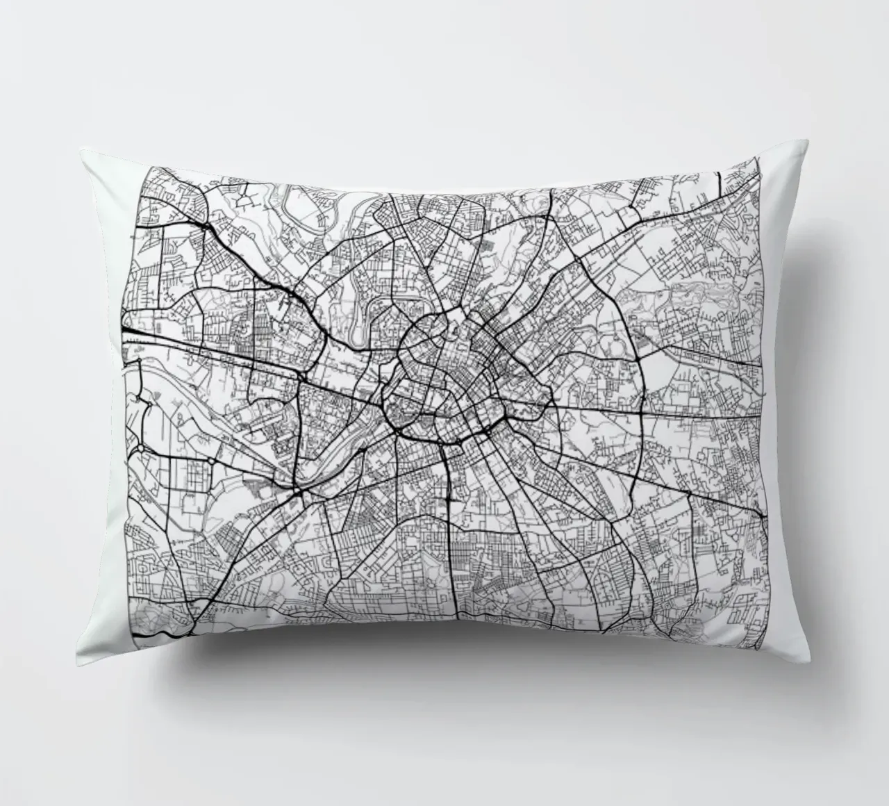 Manchester Minimal Kissen von Hubert Roguski