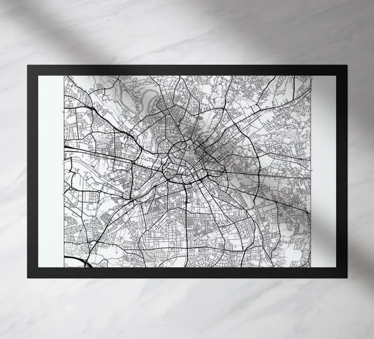 Manchester Minimal Fußmatte von Hubert Roguski