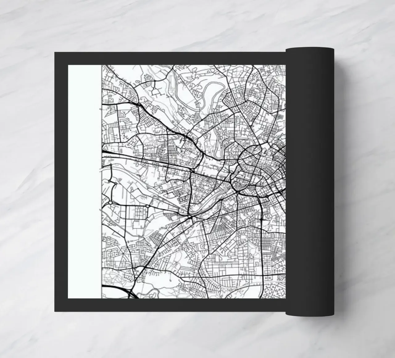 Manchester Minimal Fußmatte von Hubert Roguski