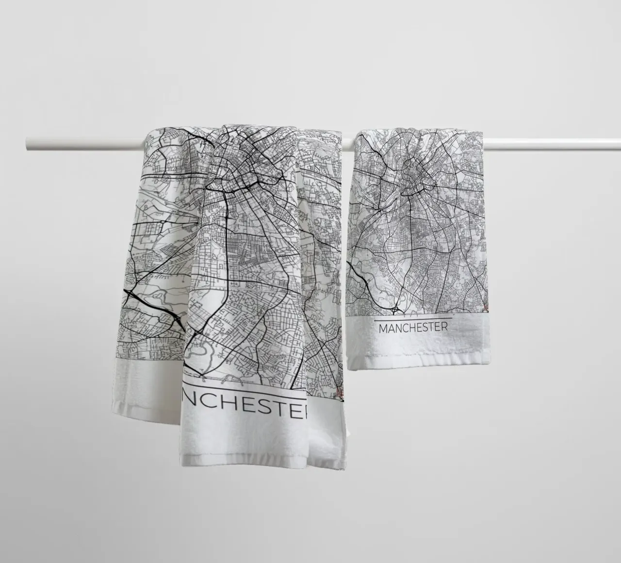 Manchester Minimal asciugamano da bagno da Hubert Roguski