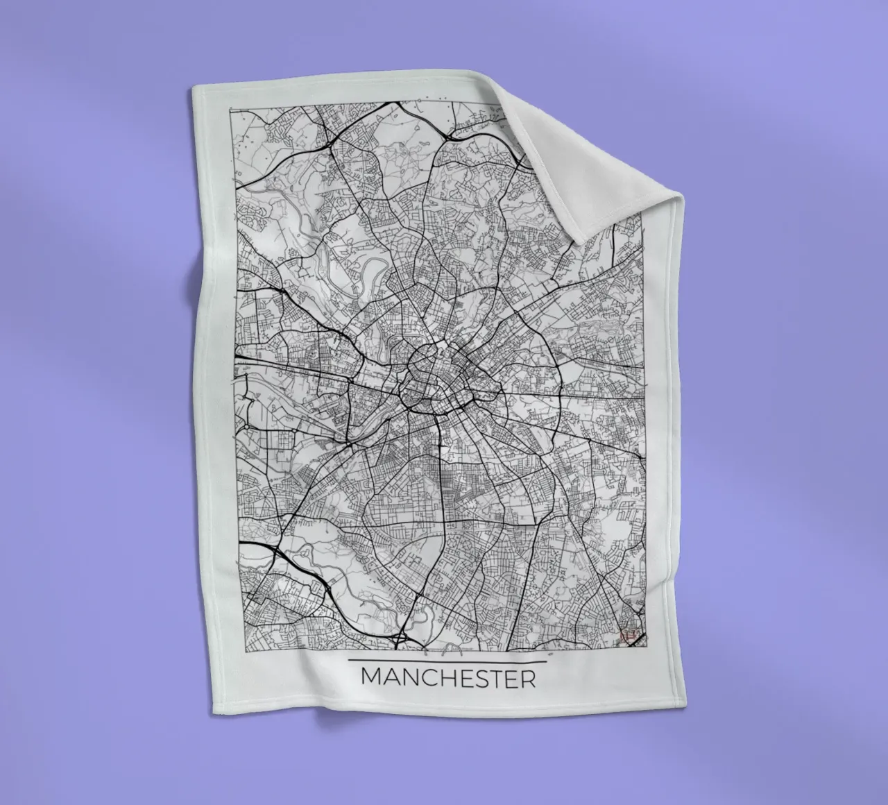 Manchester Minimal coperta in pile da Hubert Roguski