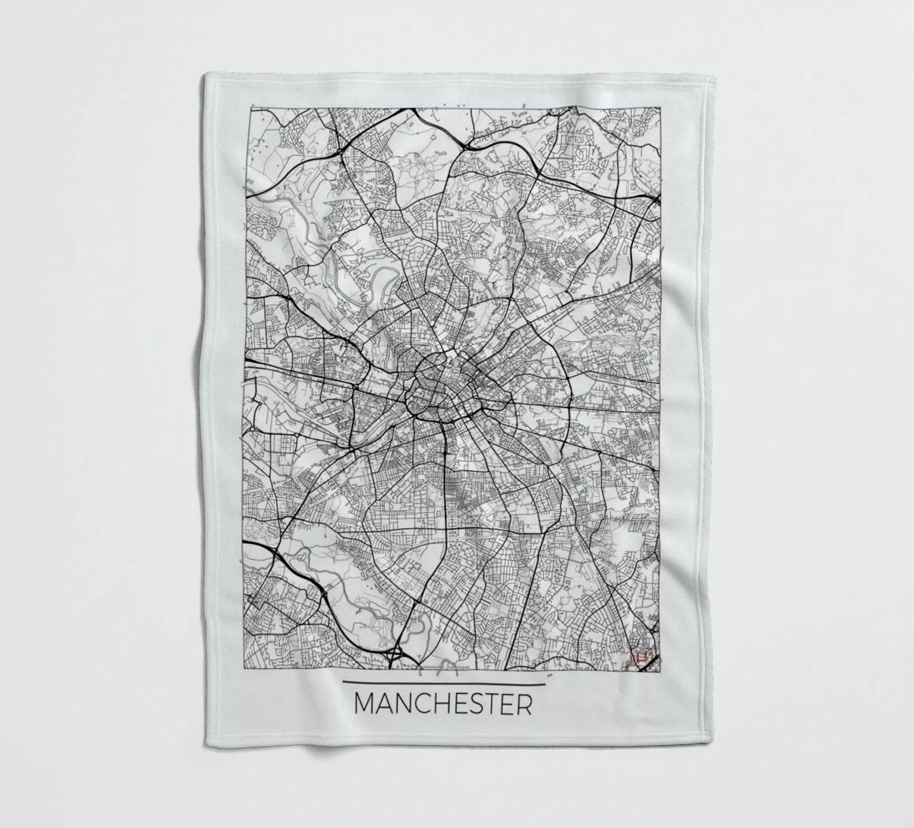 Manchester Minimal coperta in pile da Hubert Roguski