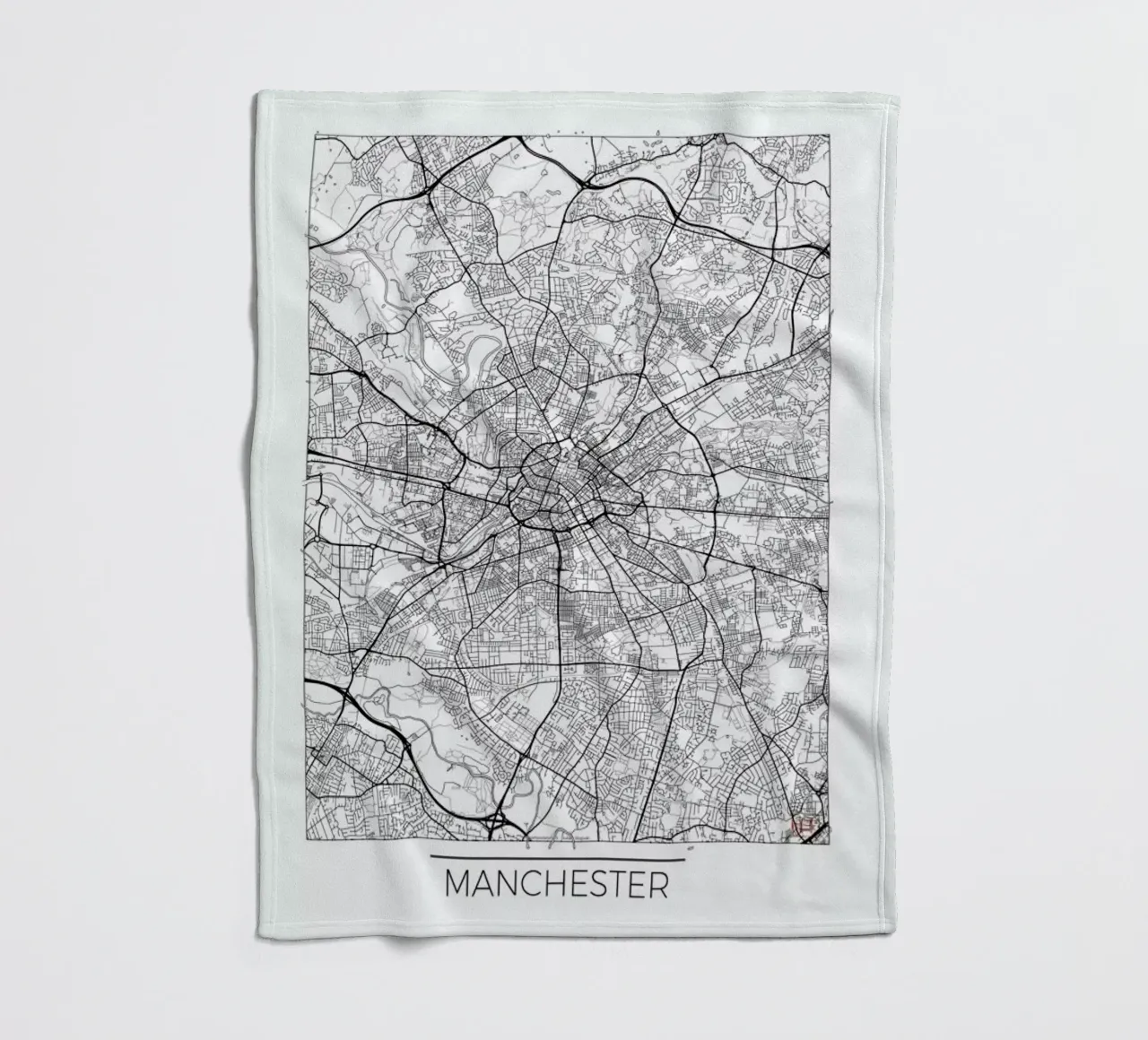 Manchester Minimal coperta in pile da Hubert Roguski