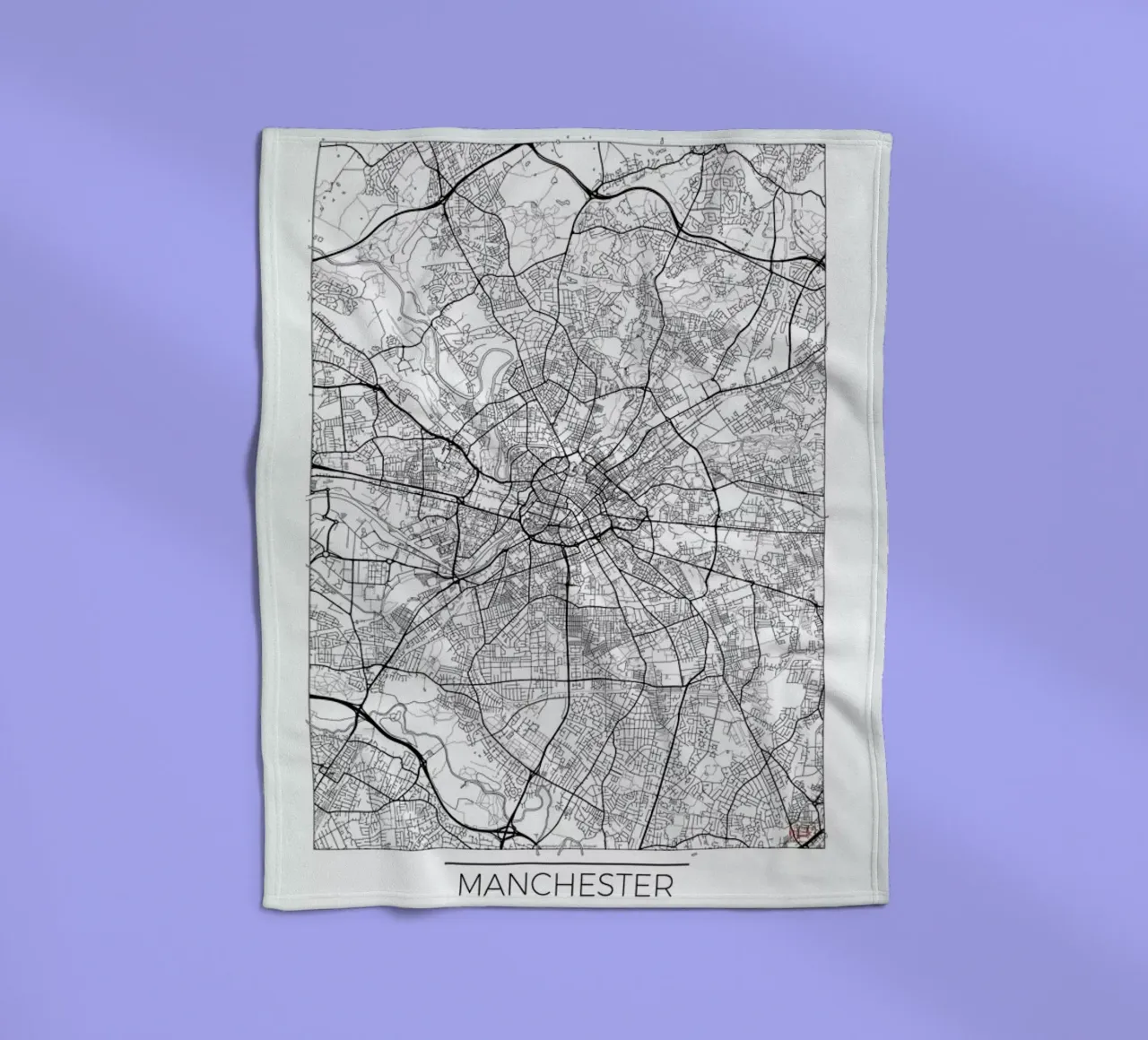 Manchester Minimal coperta in pile da Hubert Roguski