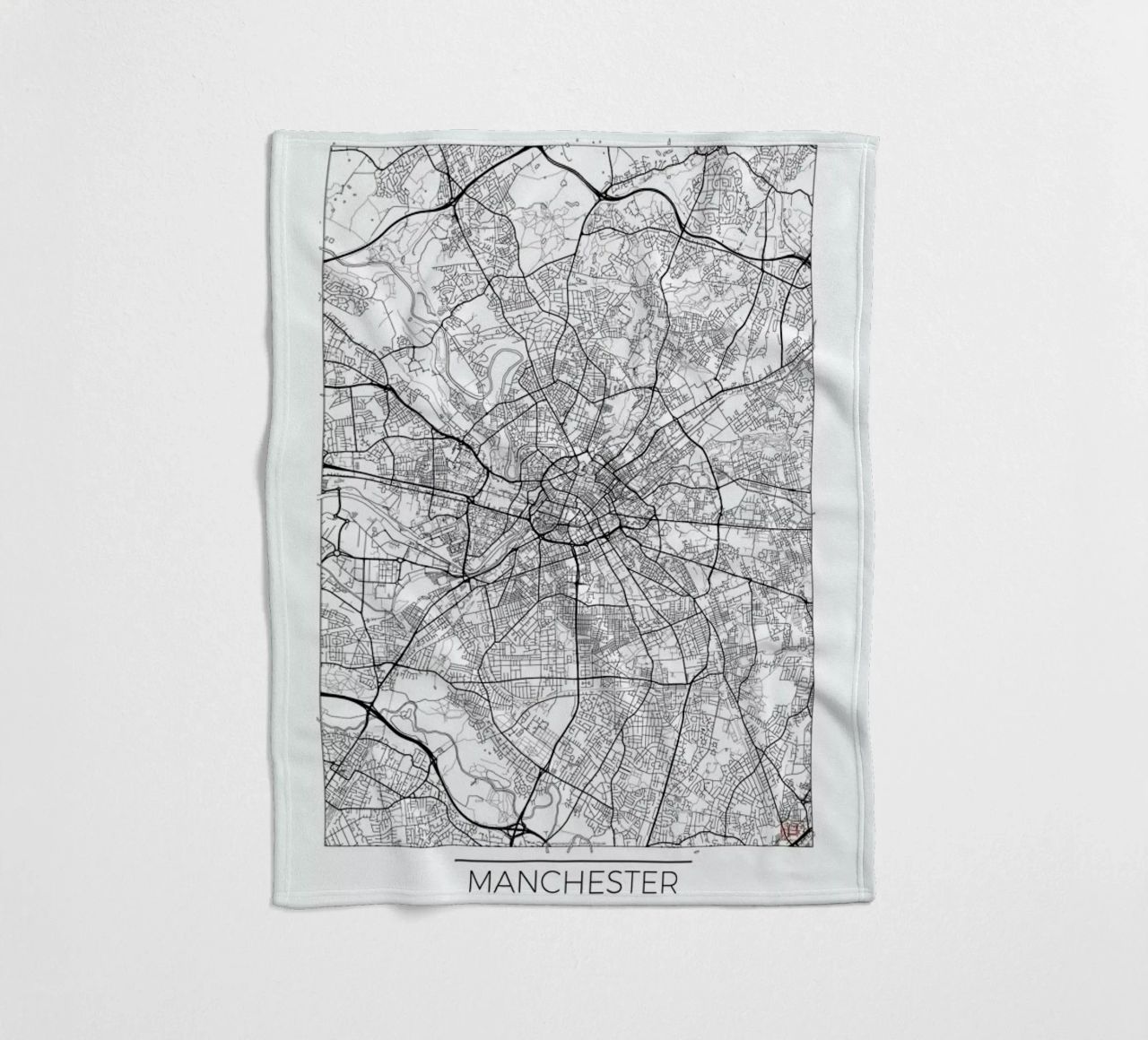 Manchester Minimal coperta in pile da Hubert Roguski