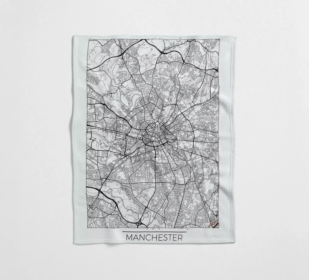 Manchester Minimal coperta in pile da Hubert Roguski