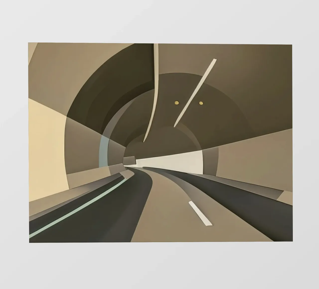 Nel tunnel_3 telo in pvc da Abstract Art by LK