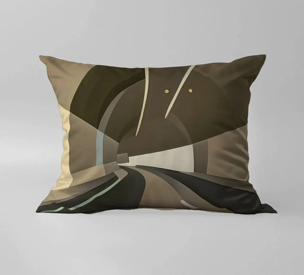Nel tunnel_3 cuscino da Abstract Art by LK
