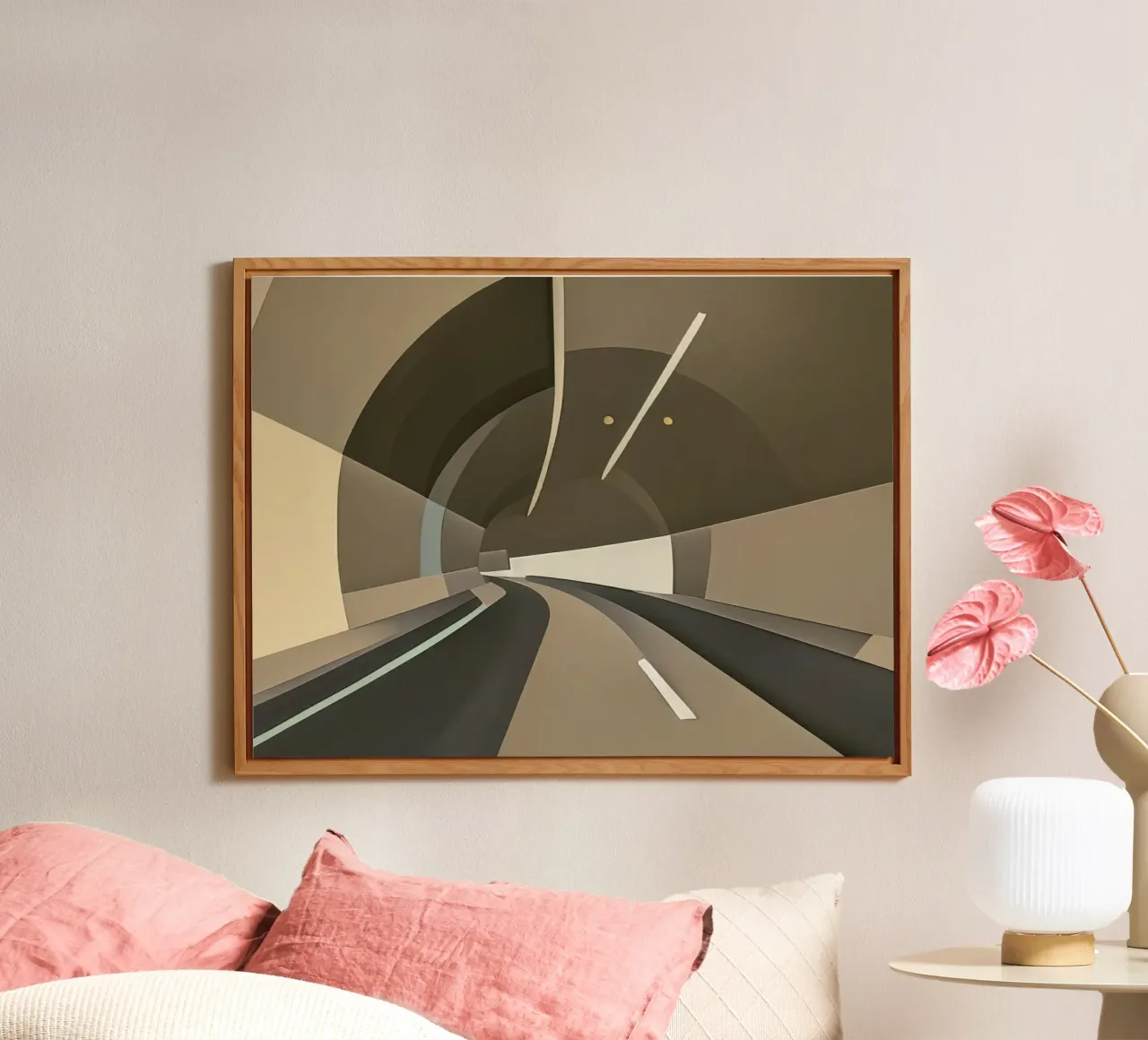 Nel tunnel_3 alluminio dibond da Abstract Art by LK