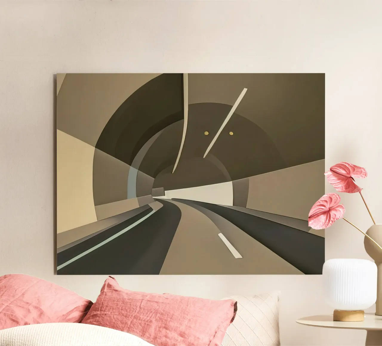 Nel tunnel_3 alluminio dibond da Abstract Art by LK
