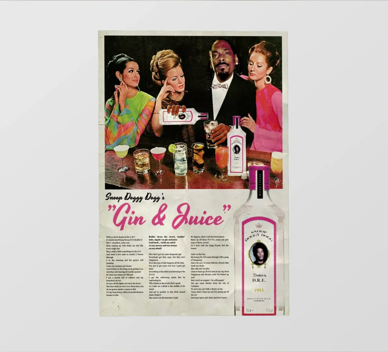 Gin & Juice telo in pvc da Ads Libitum