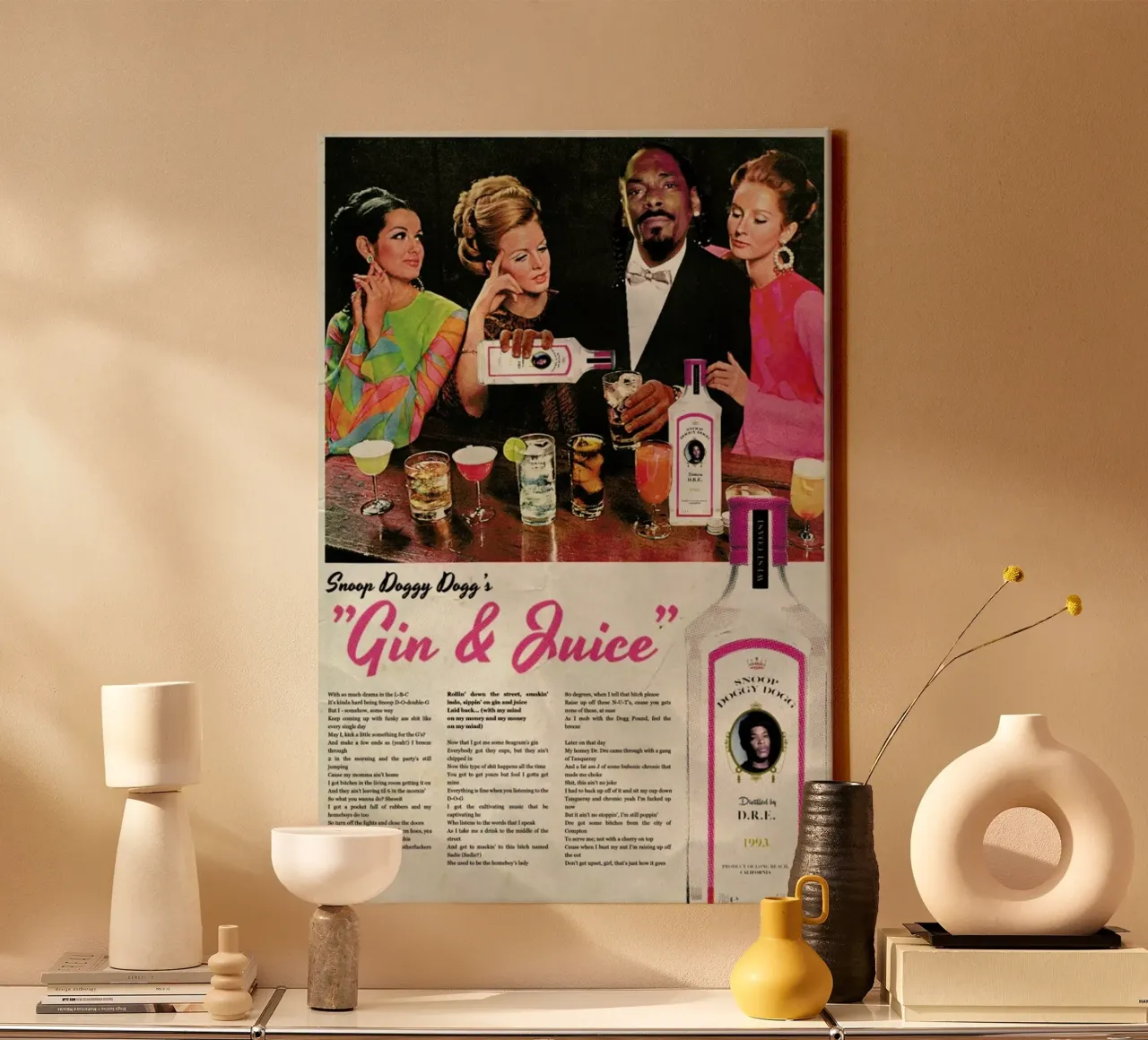 Gin & Juice tela con Cornice a cassetta da Ads Libitum