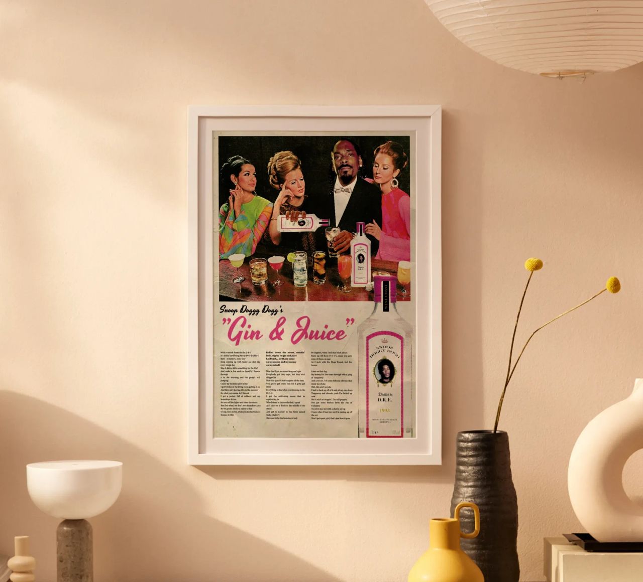 Gin & Juice Poster von Ads Libitum