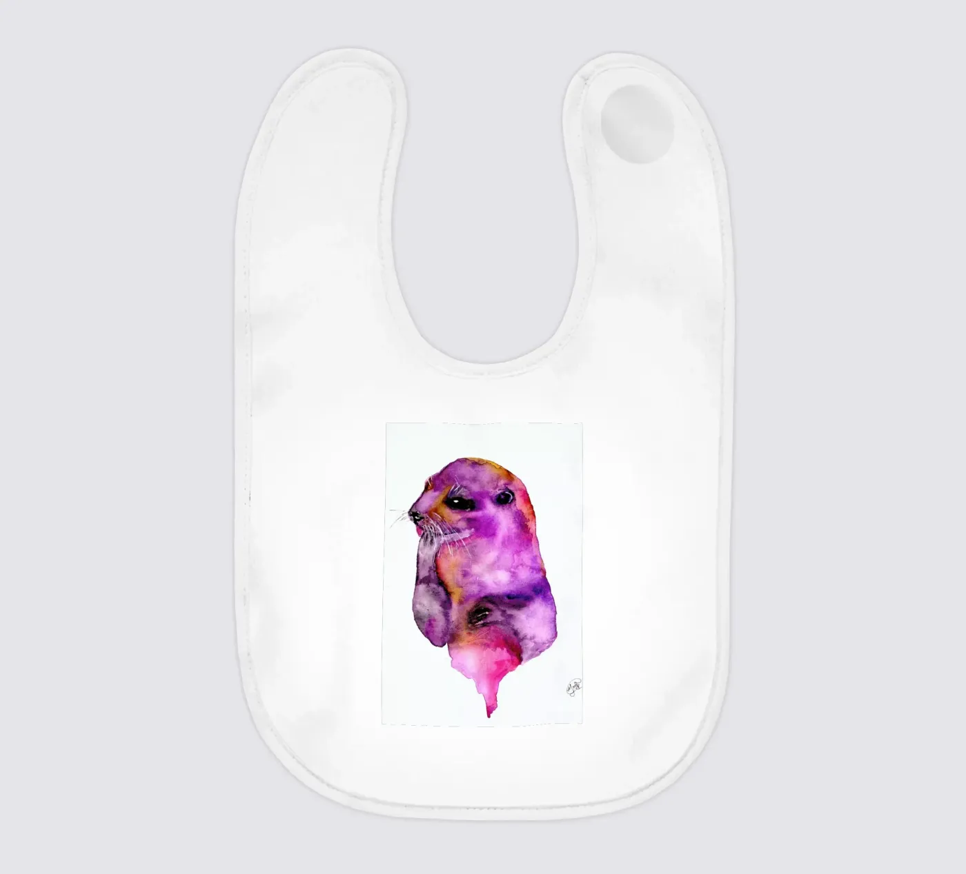 Otter Babylätzchen von Larissa van der Laan