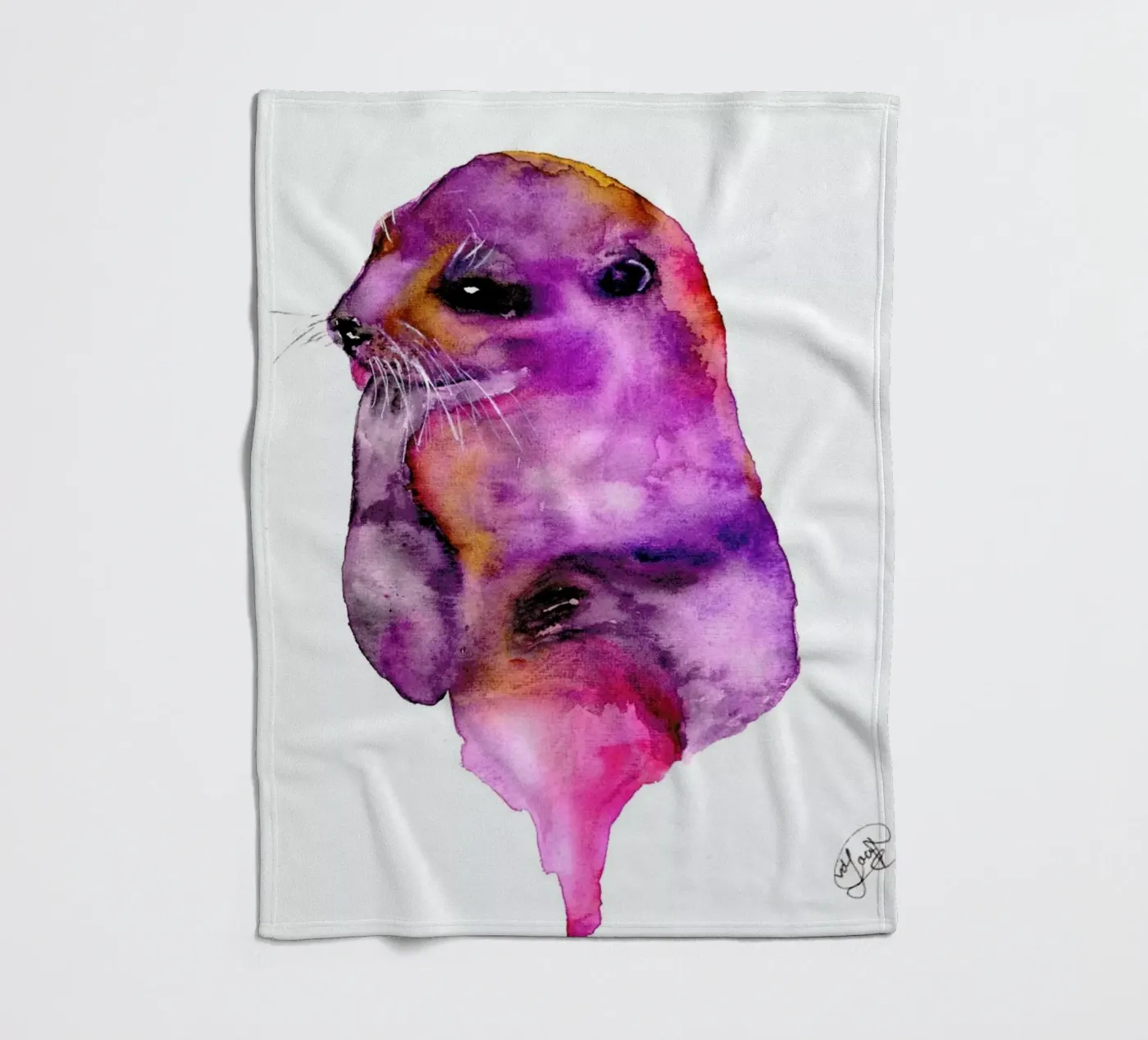 Otter Fleecedecke von Larissa van der Laan