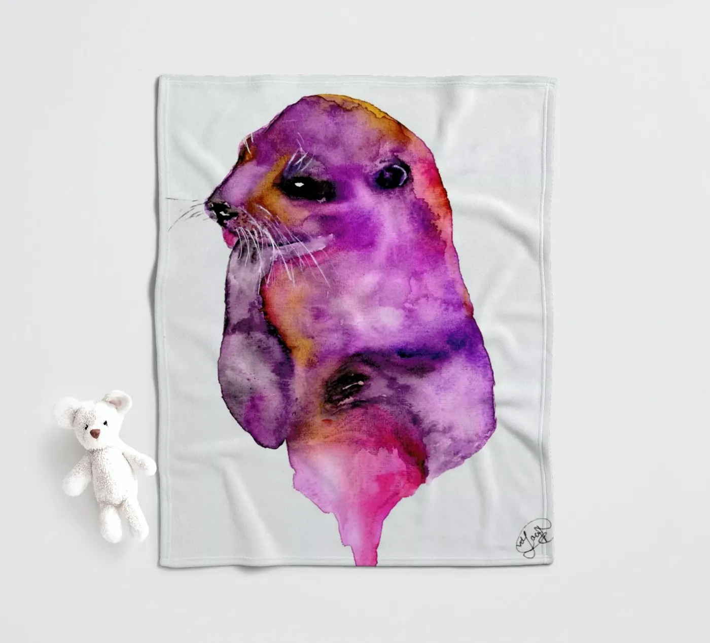 Otter Fleecedecke von Larissa van der Laan